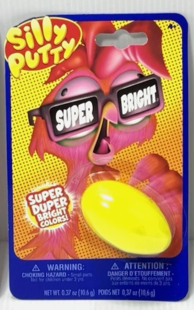 Crayola Silly Putty Super Bright Yellow Neon Color Kids Toy Stress Relief Fun