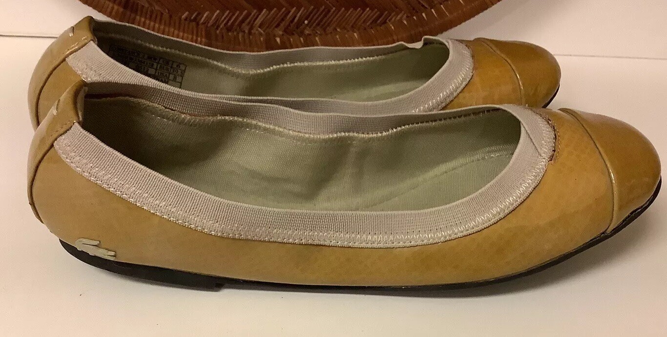 Lacoste Constance-4 Flat Shoes Leather US Size 6 New Without Box
