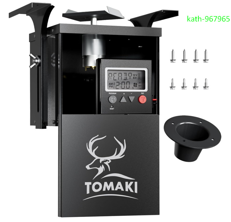 6V Deer Feeder Kit with Digital Timer, Motor, Bracket, Weatherproof