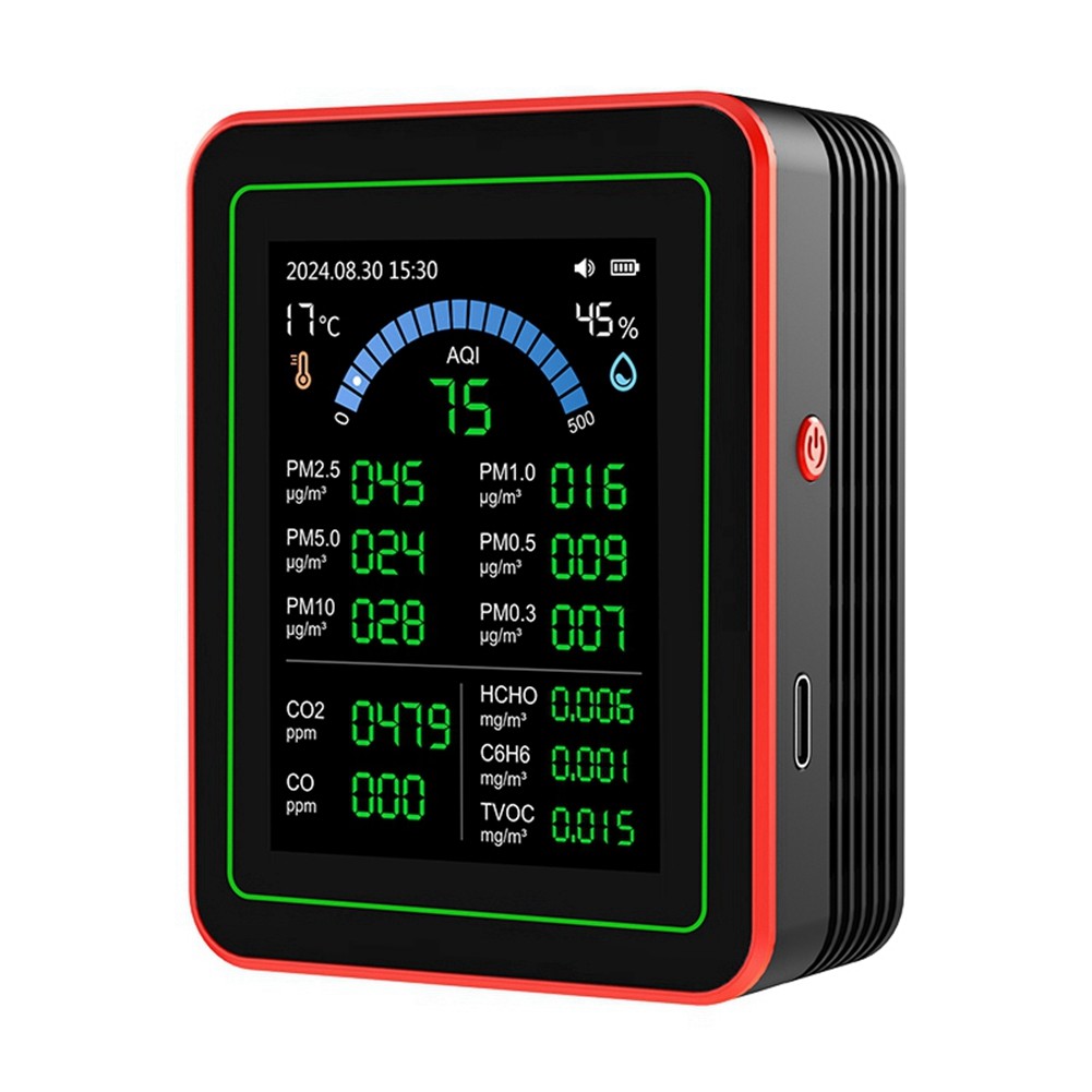 18-in-1 Air Quality Monitor Air Quality Tester  Data Storage Download Air4728