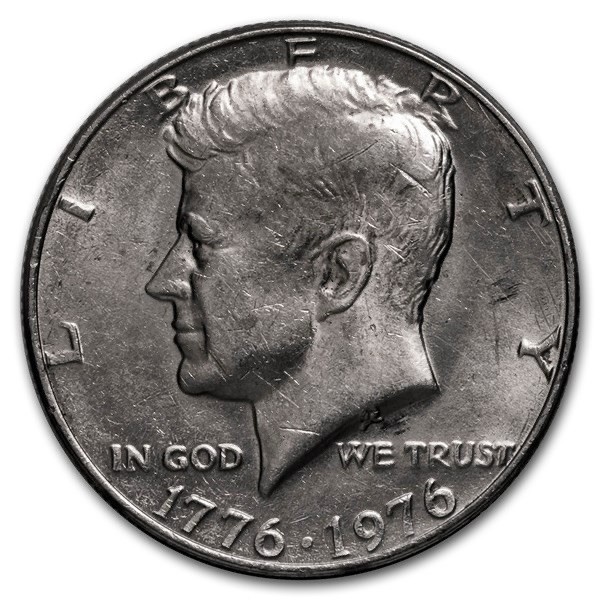 1976 D BICENTENNIAL KENNEDY HALF DOLLAR UNCIRCULATED.