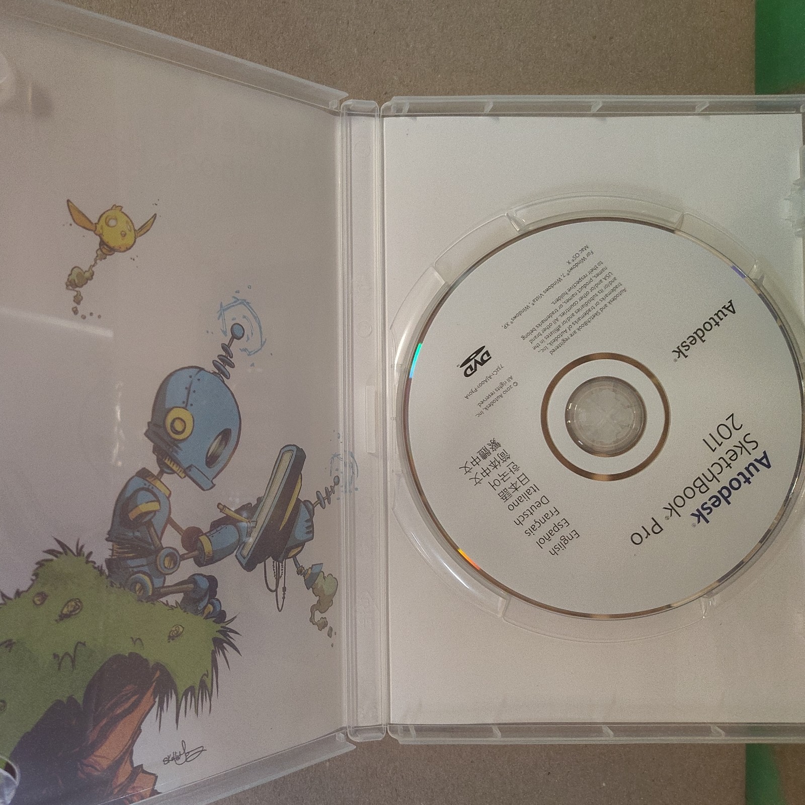 Autodesk Sketchbook Pro 2011 Digital Drawing Painting Software Disc w/Key Serial