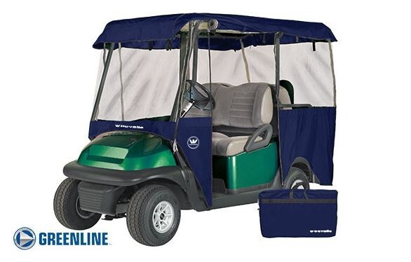 Drivable Person Golf Cart Enclosure Cover Fits 4 Person Cart Universal - Navy