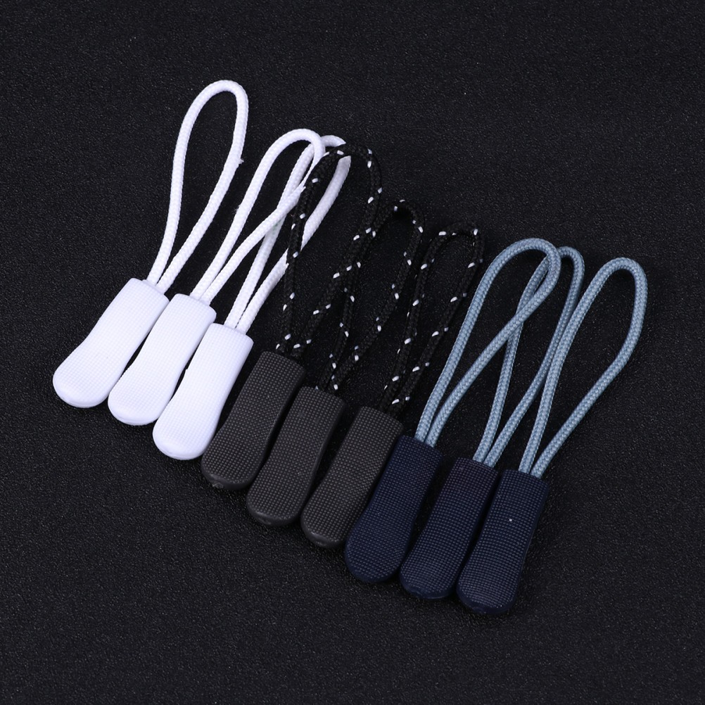 18 PC Zipper Replacement Pull Ropes Extension Durable Drawstrings Cords