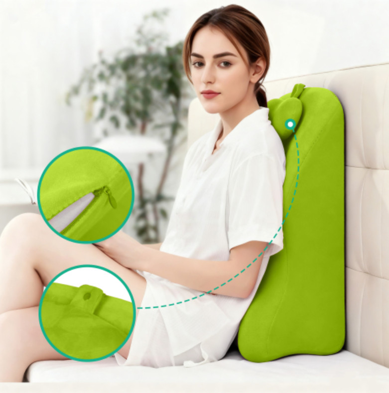 Ergonomic Memory Foam Bed Pillow Spinal Posture Support Back Leg Reading Cushion