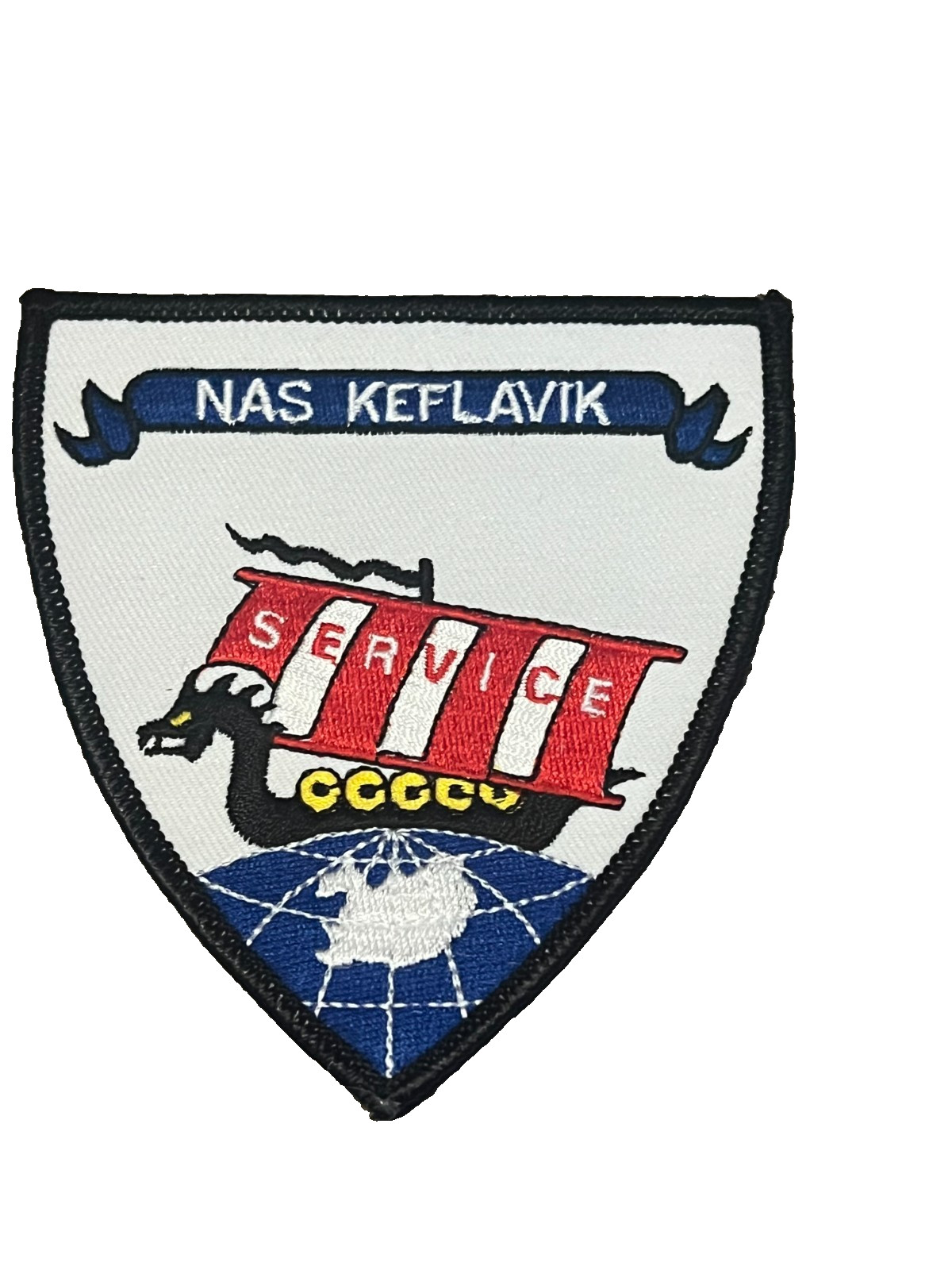 NAS Naval Air Station KEFLAVIK ICELAND US Navy Base Squadron Jacket Patch