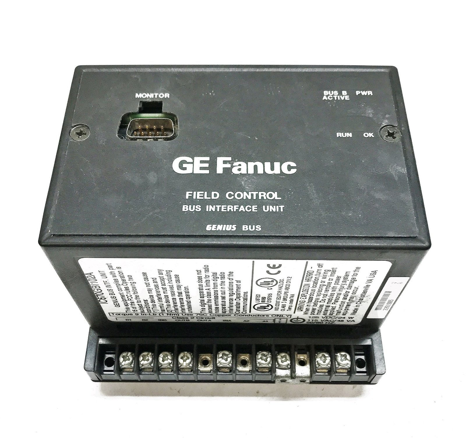 GE/Fanuc Genius Bus Interface Unit IC670GBI102A