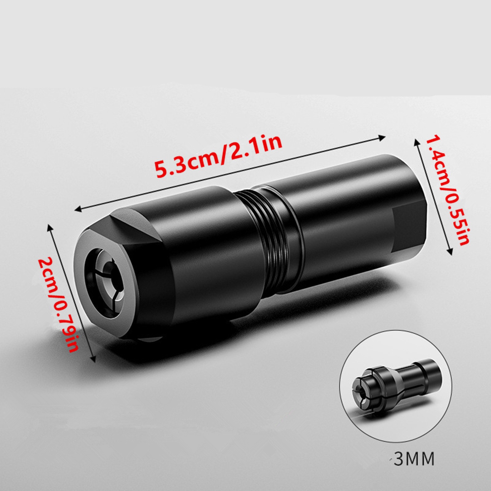 Conversion Chuck Adapter for 100-Tyle Angle Grinder to Straight Grinder Tool