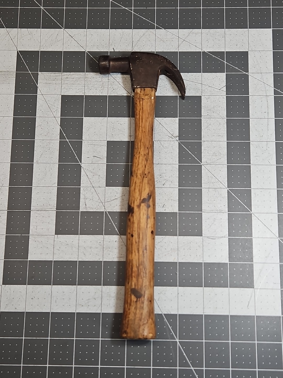 Vintage Pexto Curved Claw Hammer 8 oz Head Small Flat Face Wooden Handle