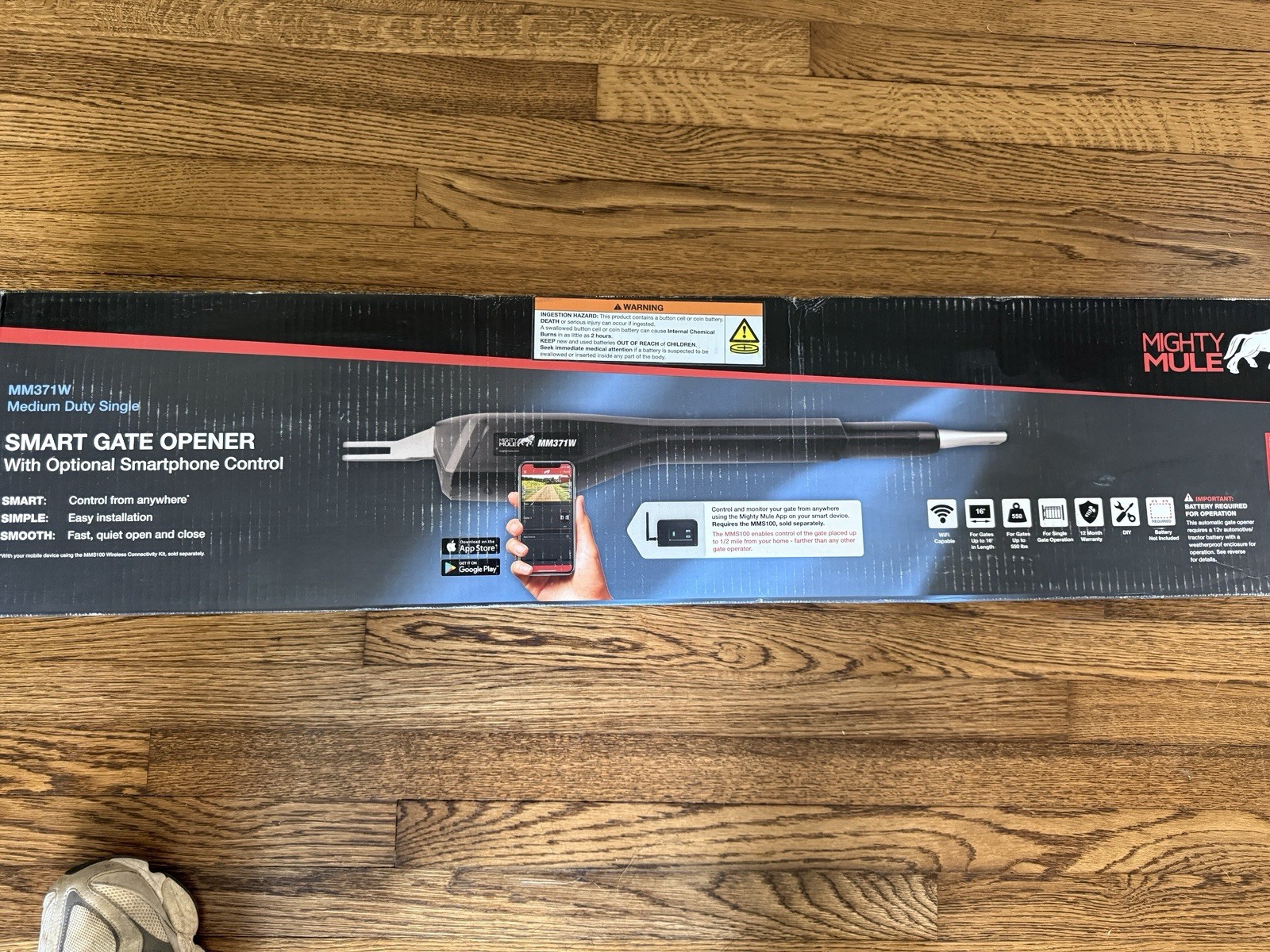 Mighty Mule MM371W Residential Gate Opener with Smartphone Control