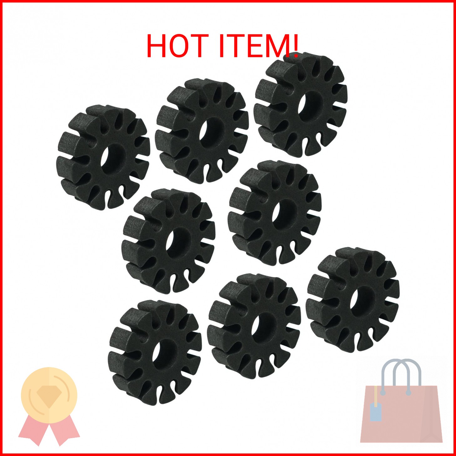 THREE ARCHERS 8Pcs EVA Foam Arrow Pack Round EVA Arrow Separator Holder Archery