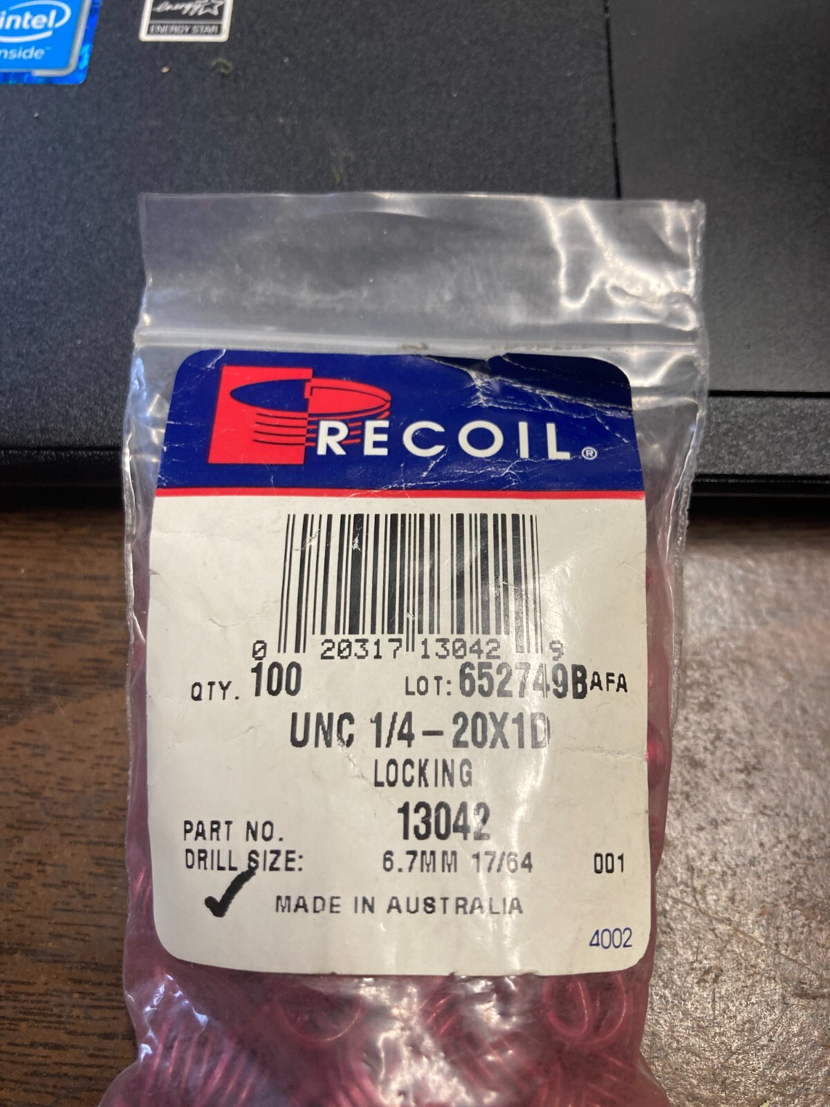 100 NEW RECOIL BRAND 1/4-20 X 1D THREAD INSERTS 13042 - HELICOIL