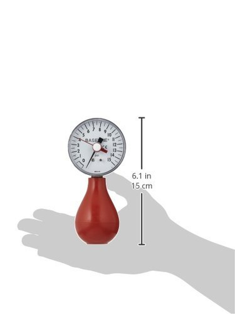 12-0293 Dynamometer, Pneumatic Squeeze Bulb with Reset, 15 PSI Capacity