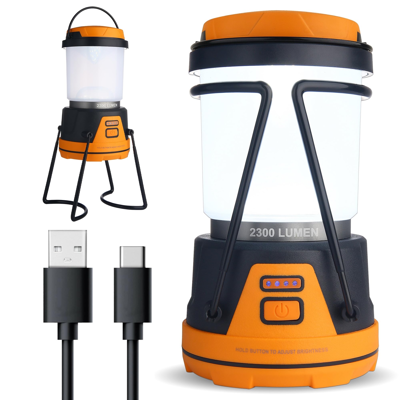 Rechargeable LED Camping Lantern Light Emergency Power Outages 2300 Lumens 1 AYL