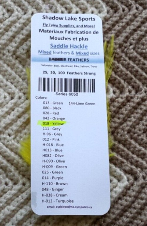 Saddle Hackle.. (Feather.) (24) large Pack.. assorted Colors.. Free Shipping.