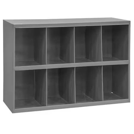 Durham Mfg 396-95 Pigeonhole Bin Unit, 33.75 In W X 12 In D X 23.875 In H, 8