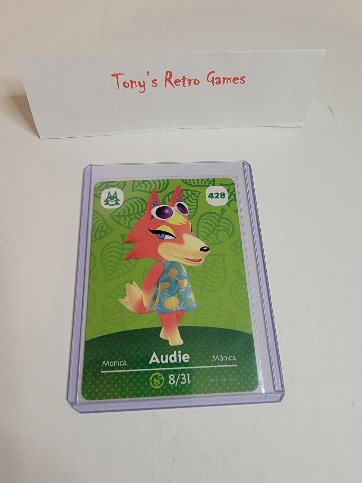 !SPRING SALE! AUDIE #428 Animal Crossing Amiibo Card SERIES 5 MINT NEVER SCANNED
