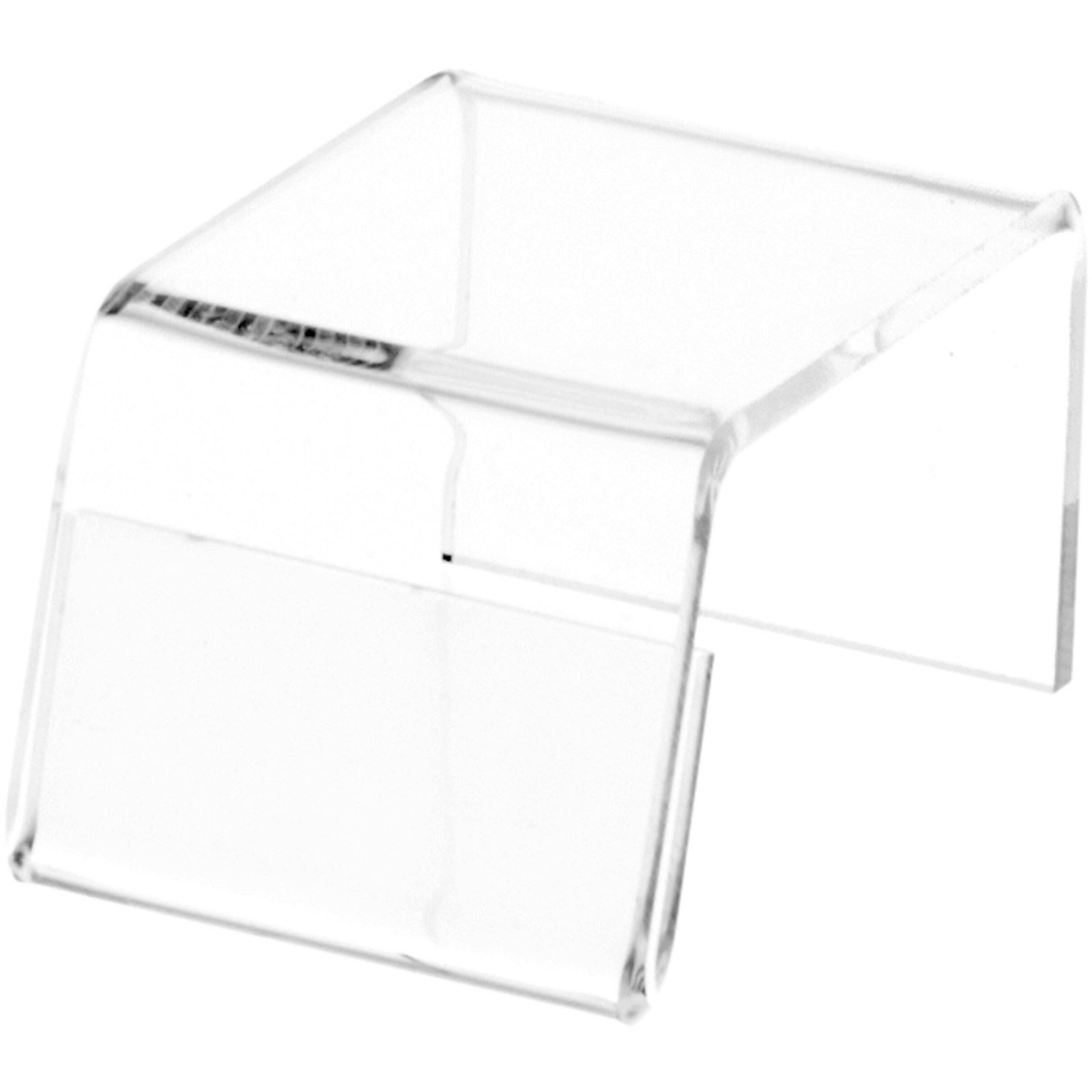 Plymor Clear Acrylic Sign-Holder Riser, 1.25" x 1.75" x 2.25" (1" x 1.75" Sign)