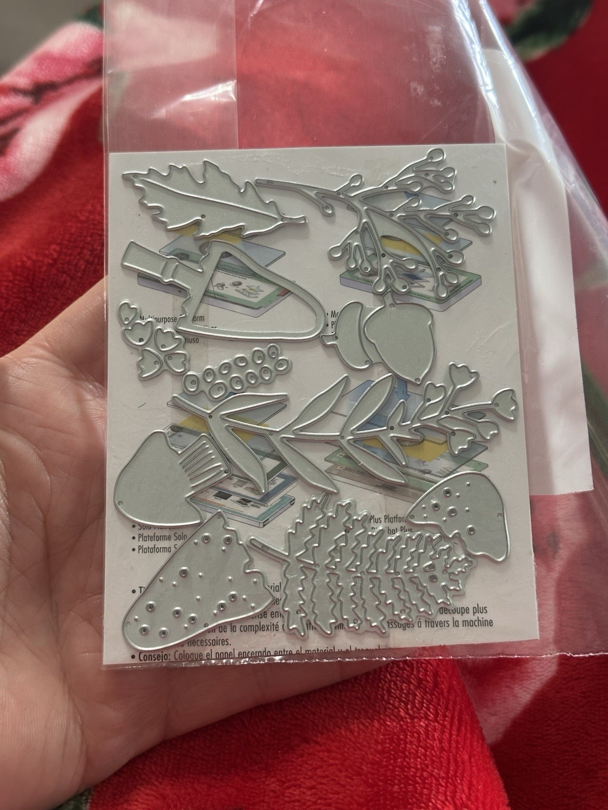 Retired Sizzix Thinlits WINTER NATURE Mushrooms #665489, Gently Used, 11pc