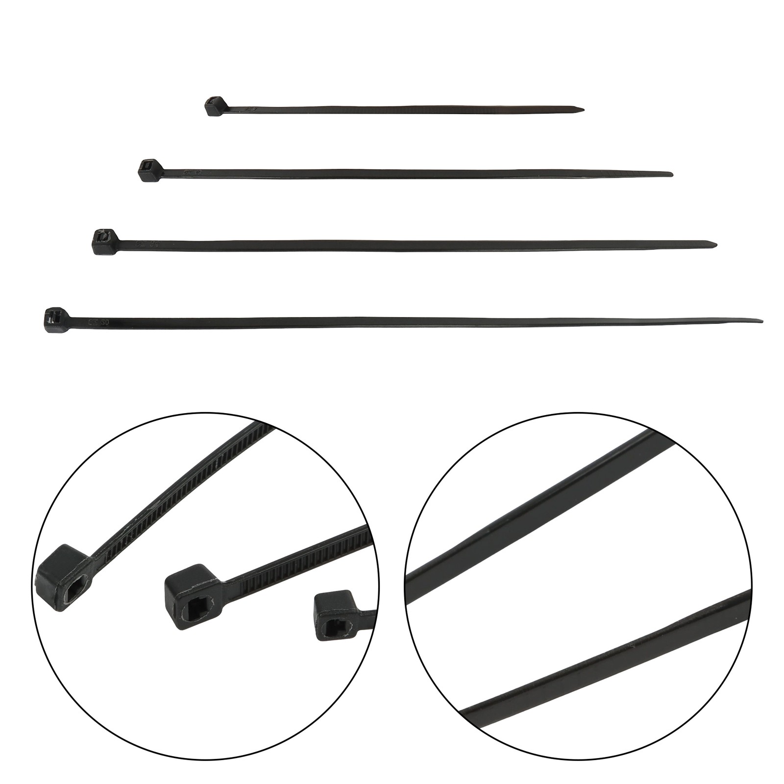 2000 PCS Self-locking Nylon Zip Ties Assorted Sizes 4+6+8+12 Inch Cable ties