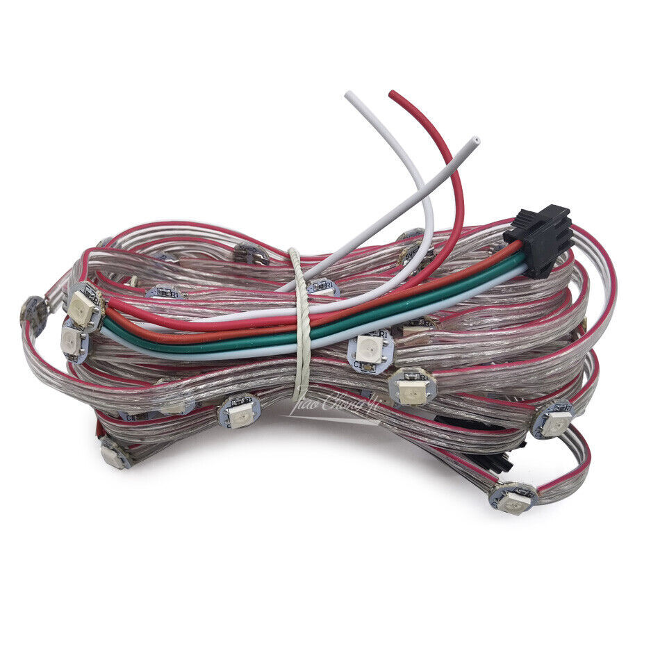 WS2812B RGB LED Module String Panel Pre-soldered on Heatsink with 9cm Wire 50PCS