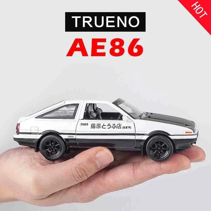 Initial D AE86 Toyota TRUENO 1/32 Model Car Diecast Toy Vehicle Gift Collection