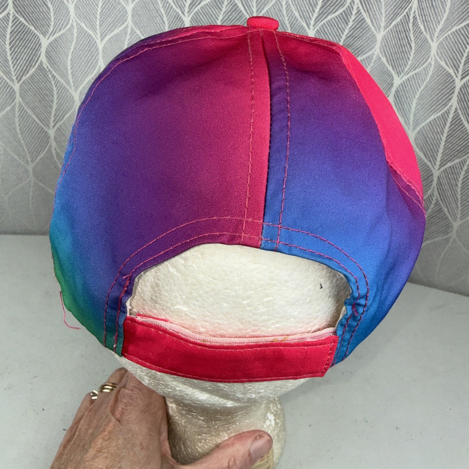 7-11 Slurpee Hat Cap Multi Brite Colors Hook Loop Bill sticker