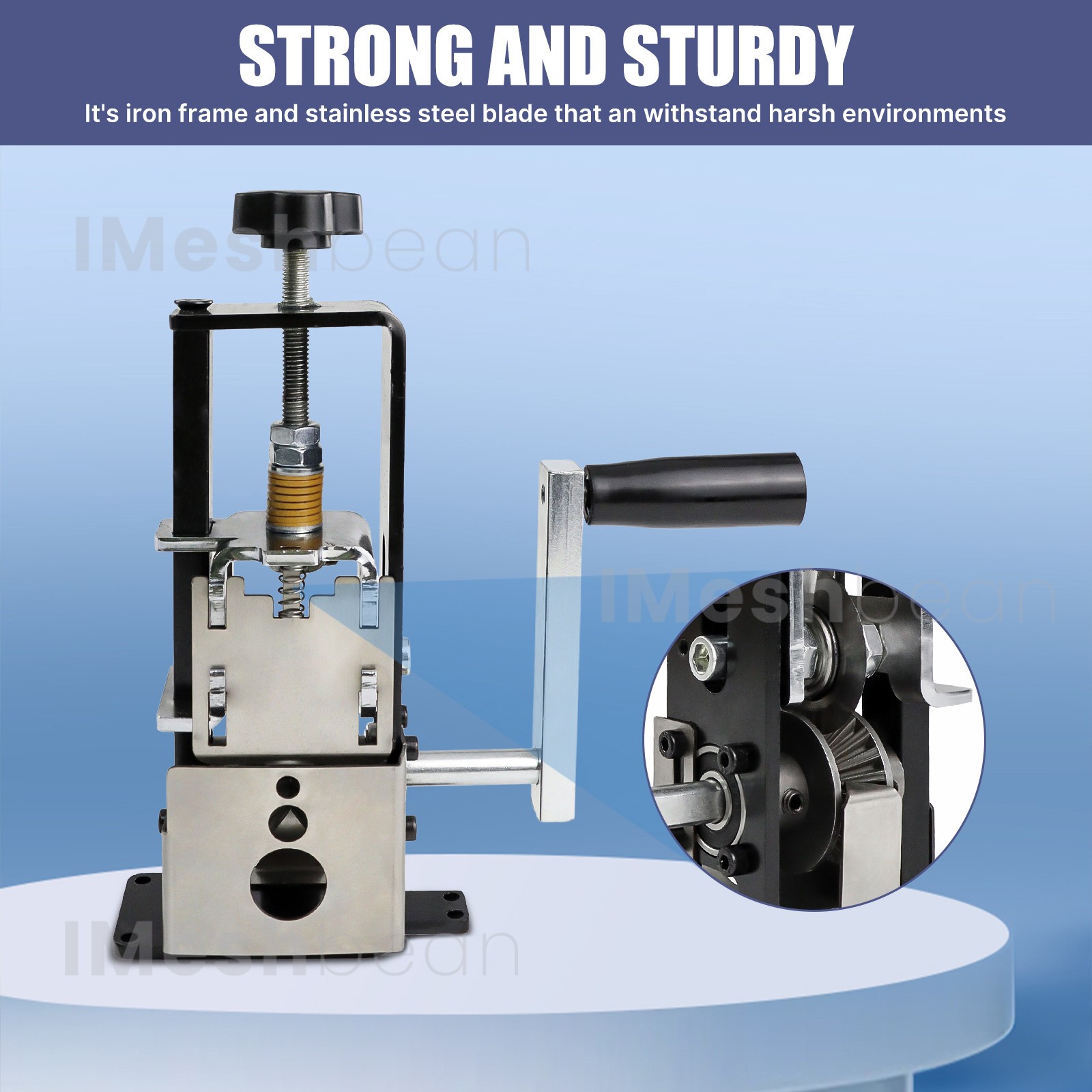 Manual Wire Stripping Machine Drill Powered Hand Crank Wire Stripper Tool 1-25MM