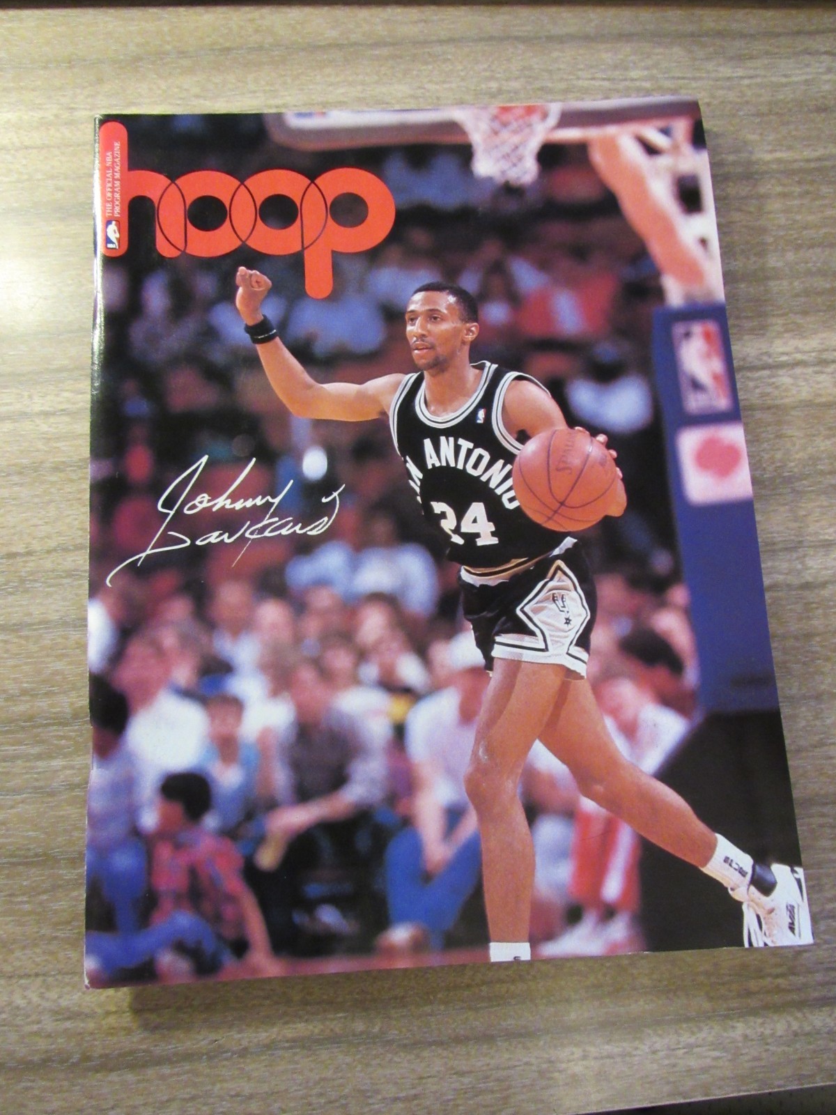 1988-89 Charlotte Hornets vs. San Antonio Spurs Program Kurt Rambis 22 Rebounds