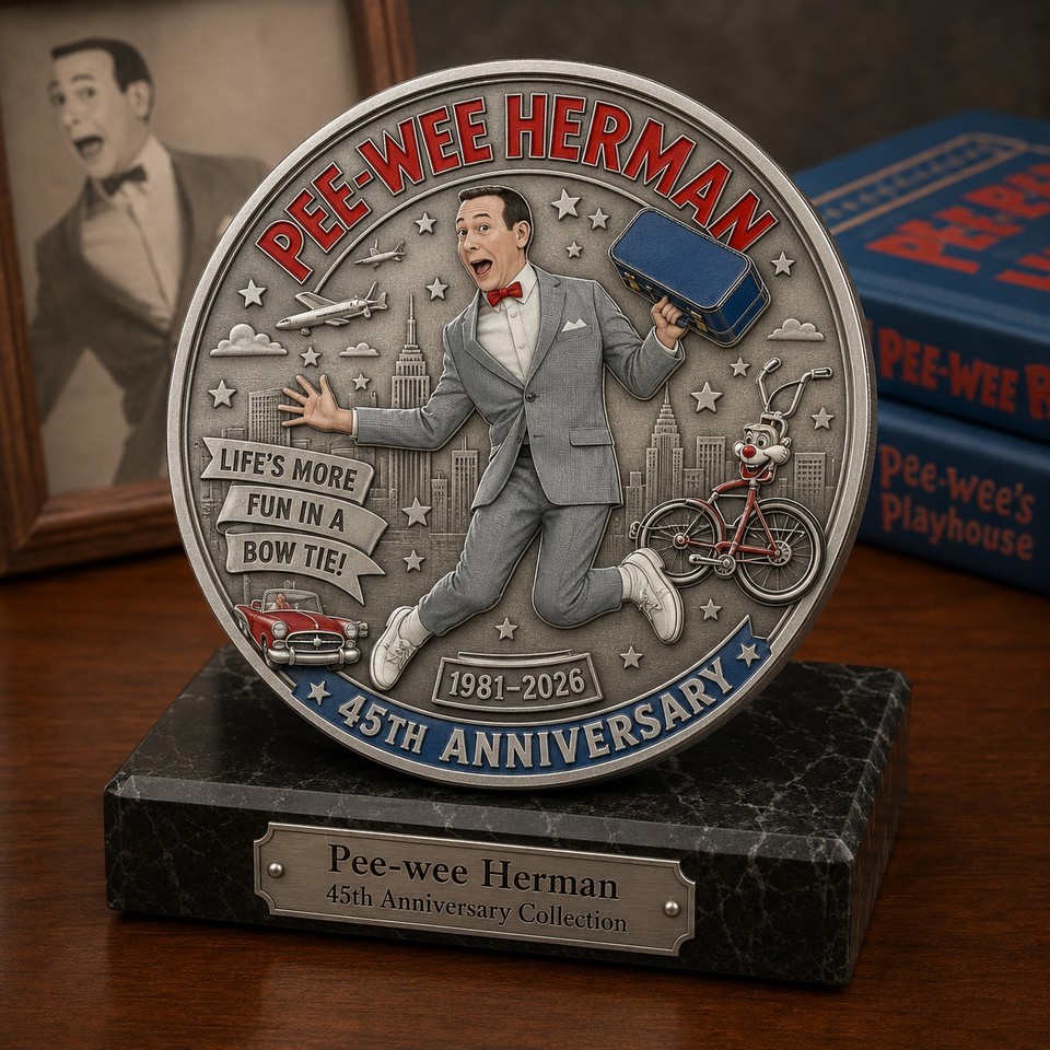 New Pee-wee Herman 45th anniversary Commemorative Coin CC471
