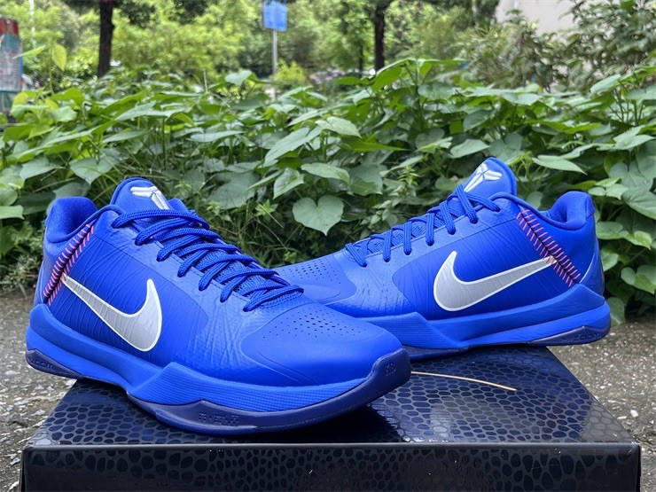 Nike Kobe 5 Protro Low Top Basketball Shoes Game Royal/White IO6256-400