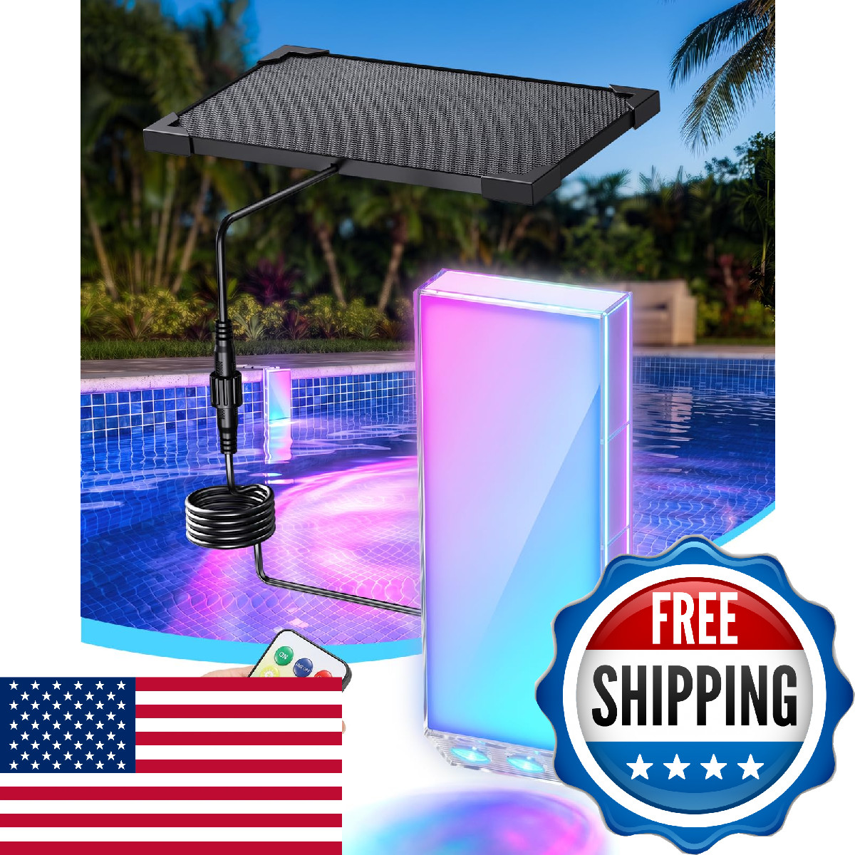 Orbecco Solar Pool Lights For Ground Pools 38 Led Magnetic Underwater