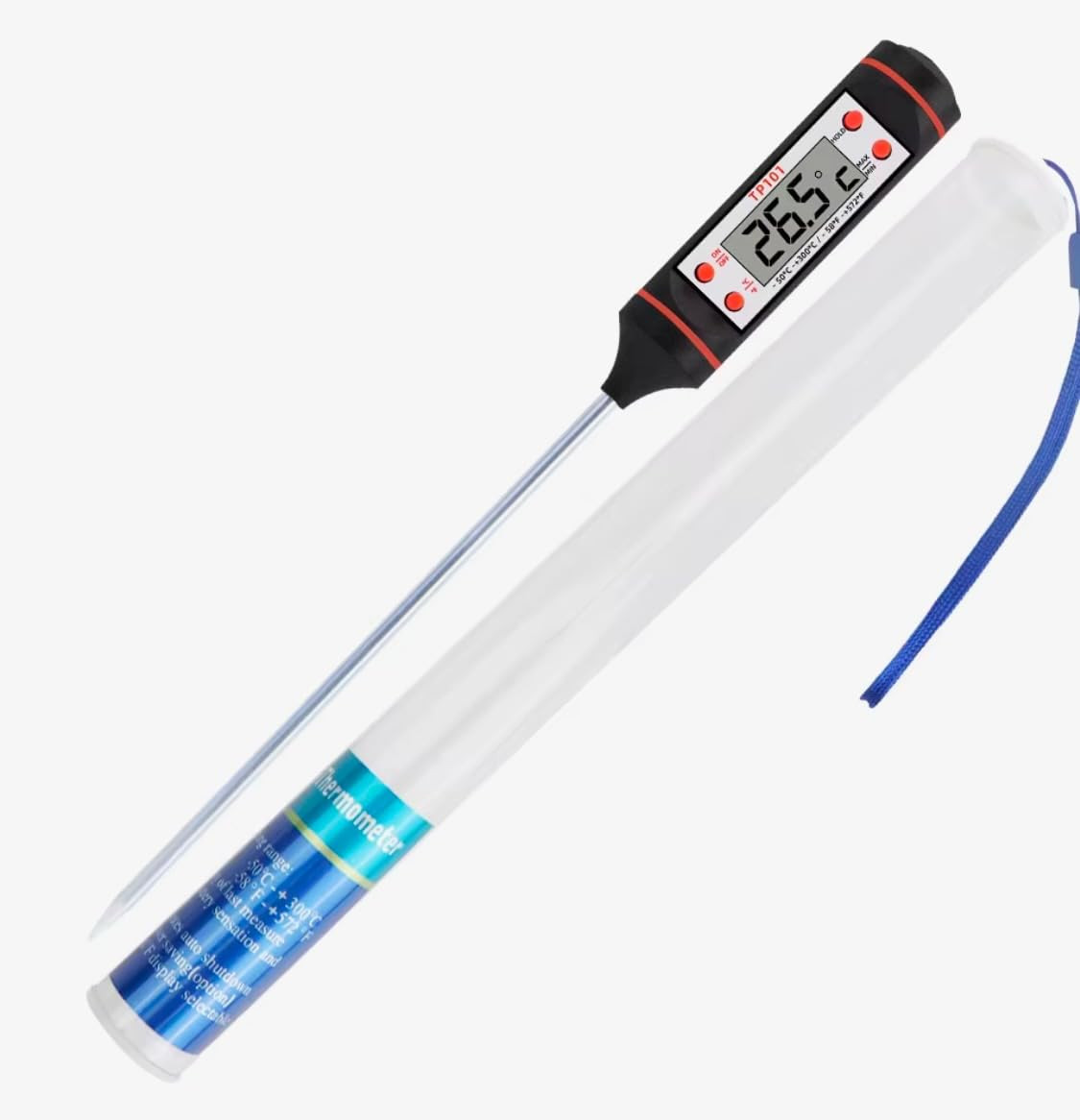 Digital Meat Thermometer – Instant Read for Grilling, Cooking, Food, Liquids – B