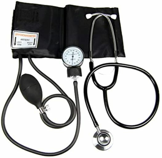New made in Italy Medical Sphygmomanometer Aneroid + Stethoscope Ca-Mi A-100