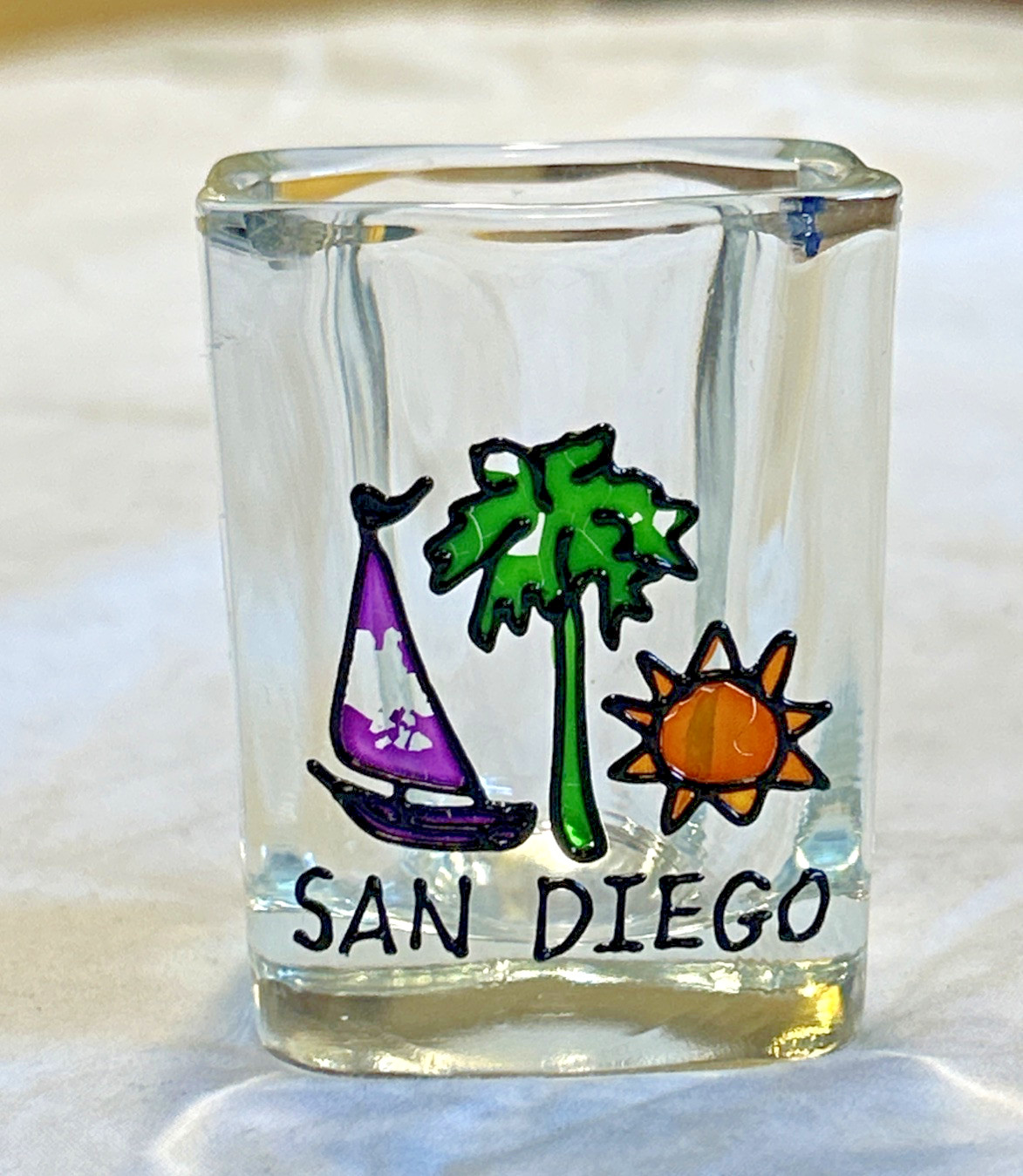 San Diego ~ Suncatcher ~ Shot Glass ~ *NEVER USED*