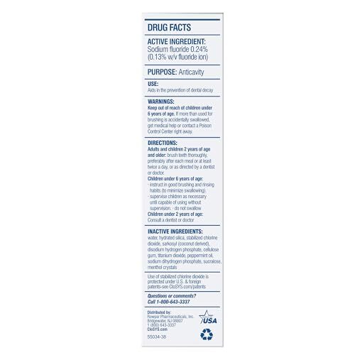 CloSYS Fluoride Toothpaste, 3.4 Ounce, Travel Assorted Sizes , Pattern Names
