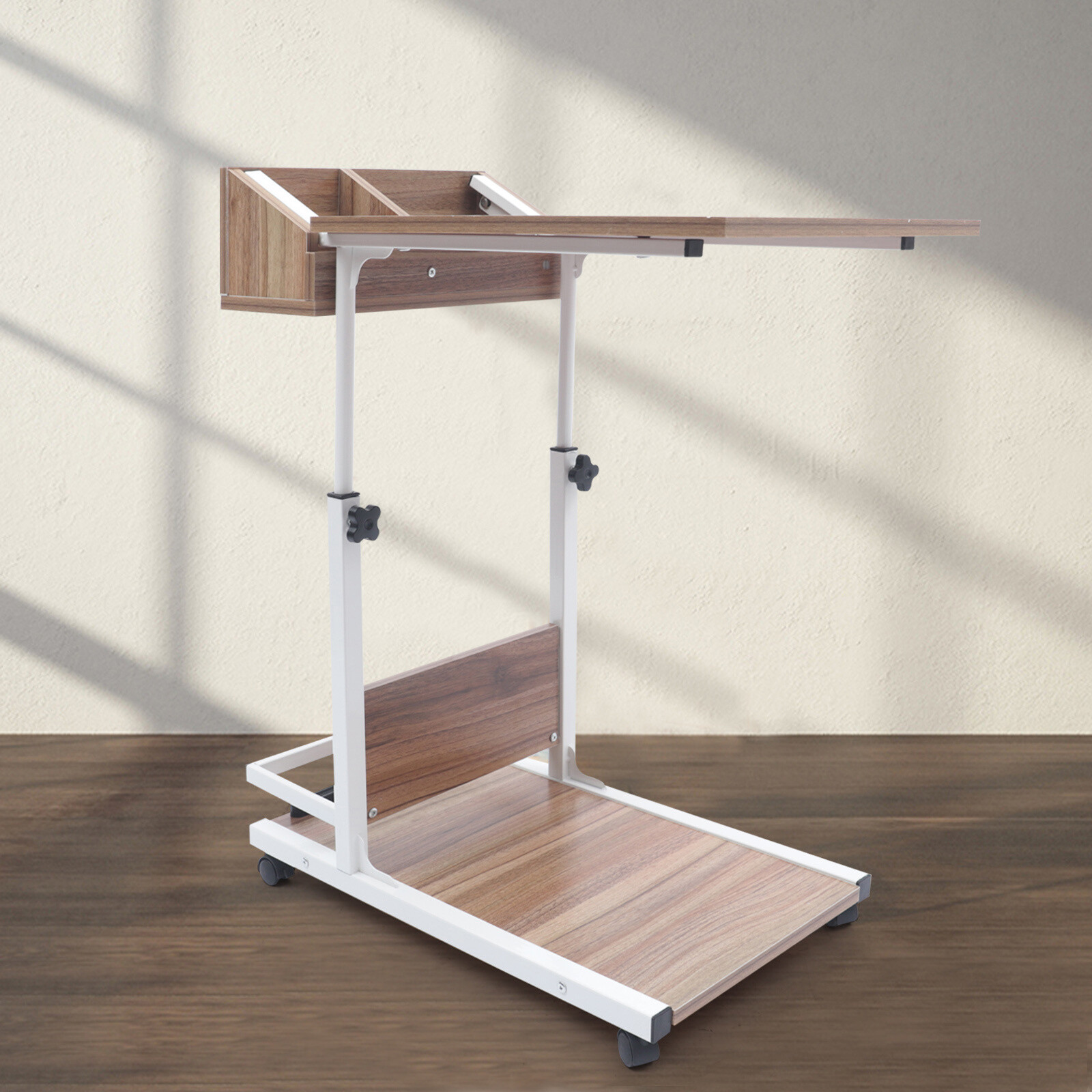 Coffee Tray C Table Couch Table Adjustable Height Bed Side Table With Wheels USA