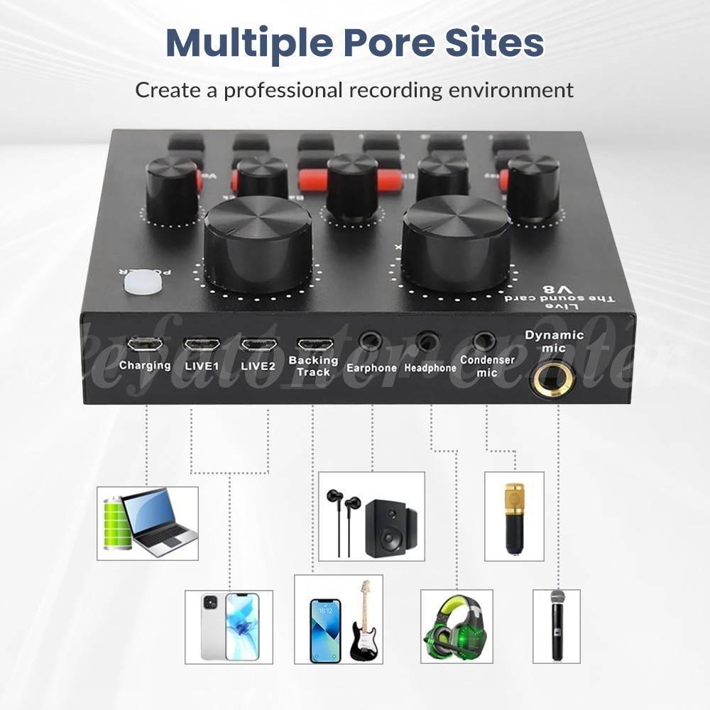 Podcast Equipment Bundle V8 Recording Studio Package Broadcast Live Streaming