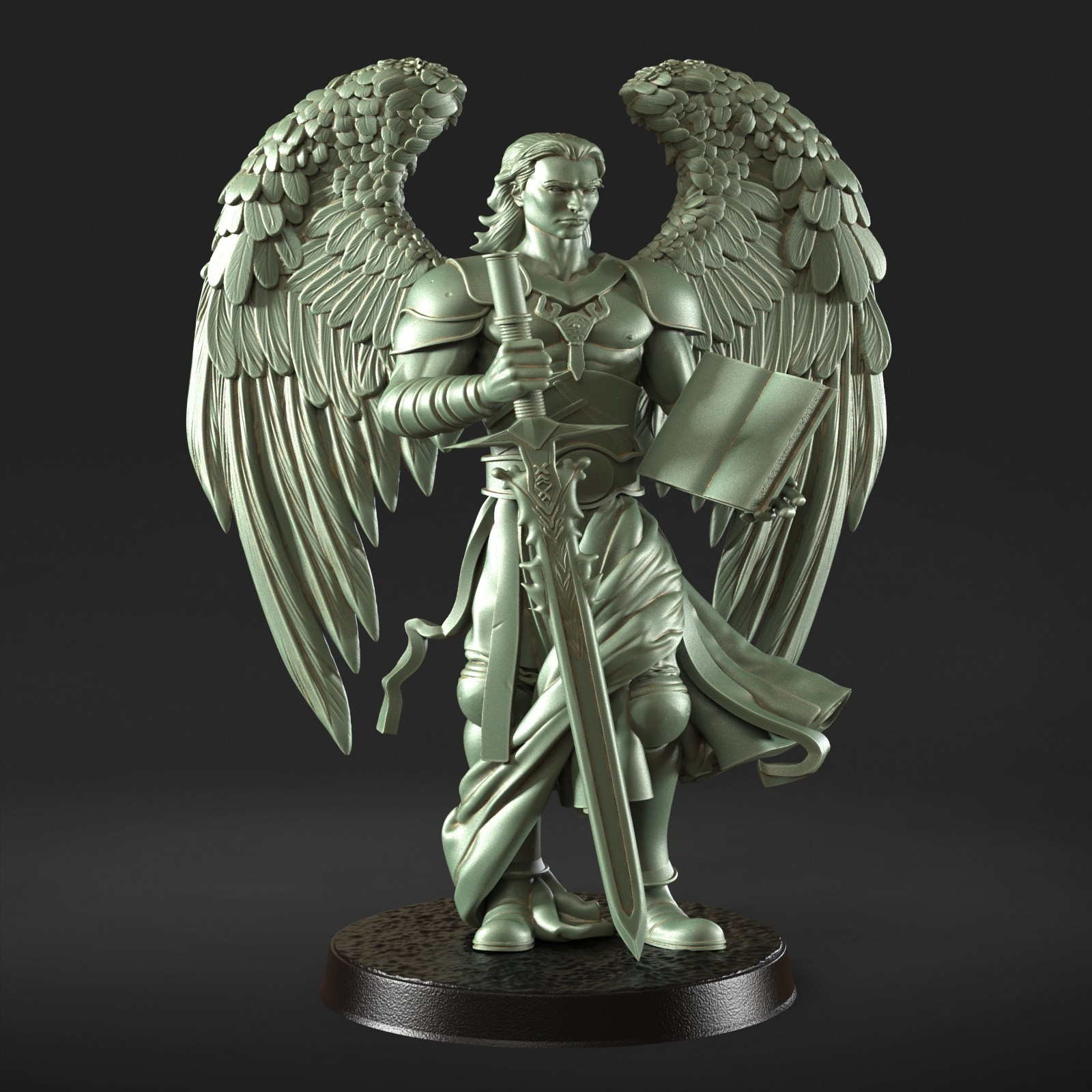 Dungeons and Dragons - Playable Character - Male Valkyrie Gabriel - Paladin
