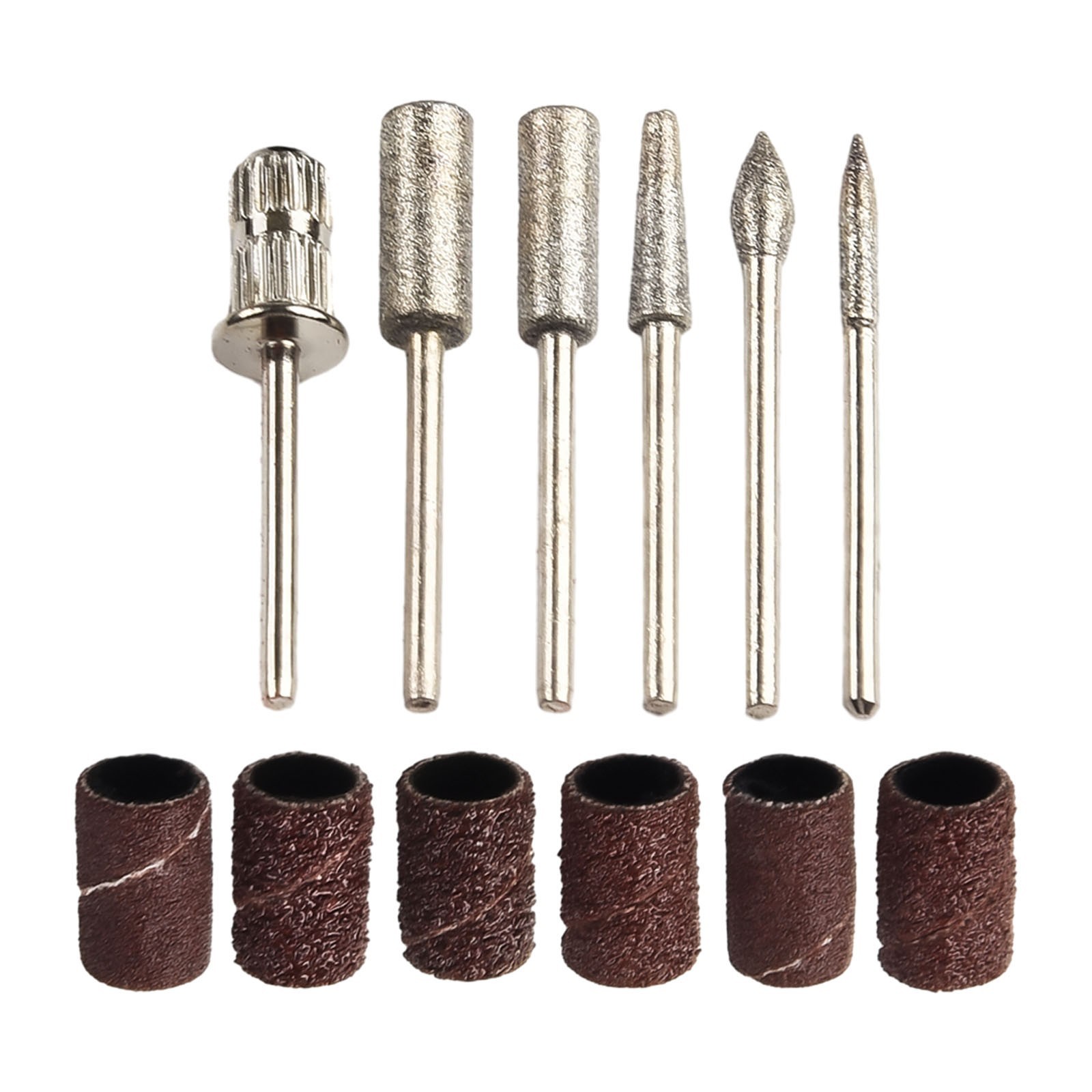 12pcs Electric Nail Drill Bits File Tool Manicure Machine Grind Head Tools Pack