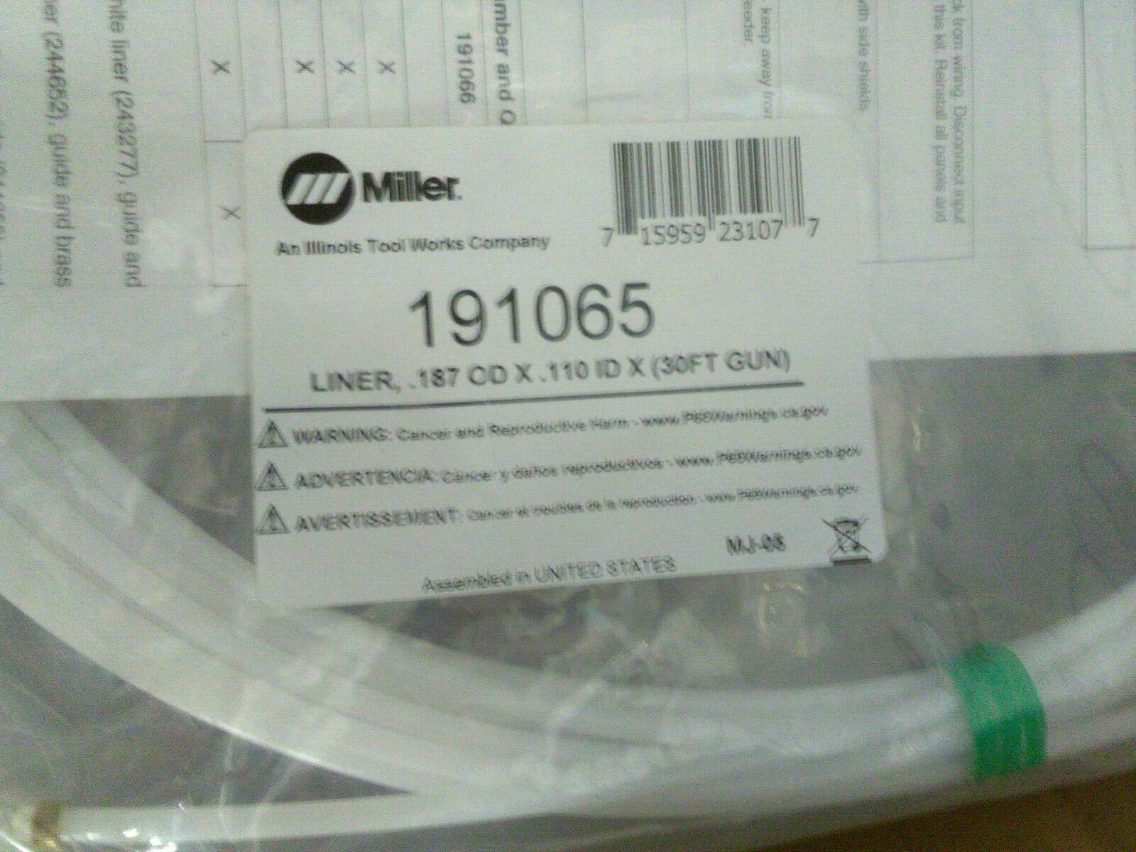 Miller 191065 Liner Replacement 15 ft or 30 ft