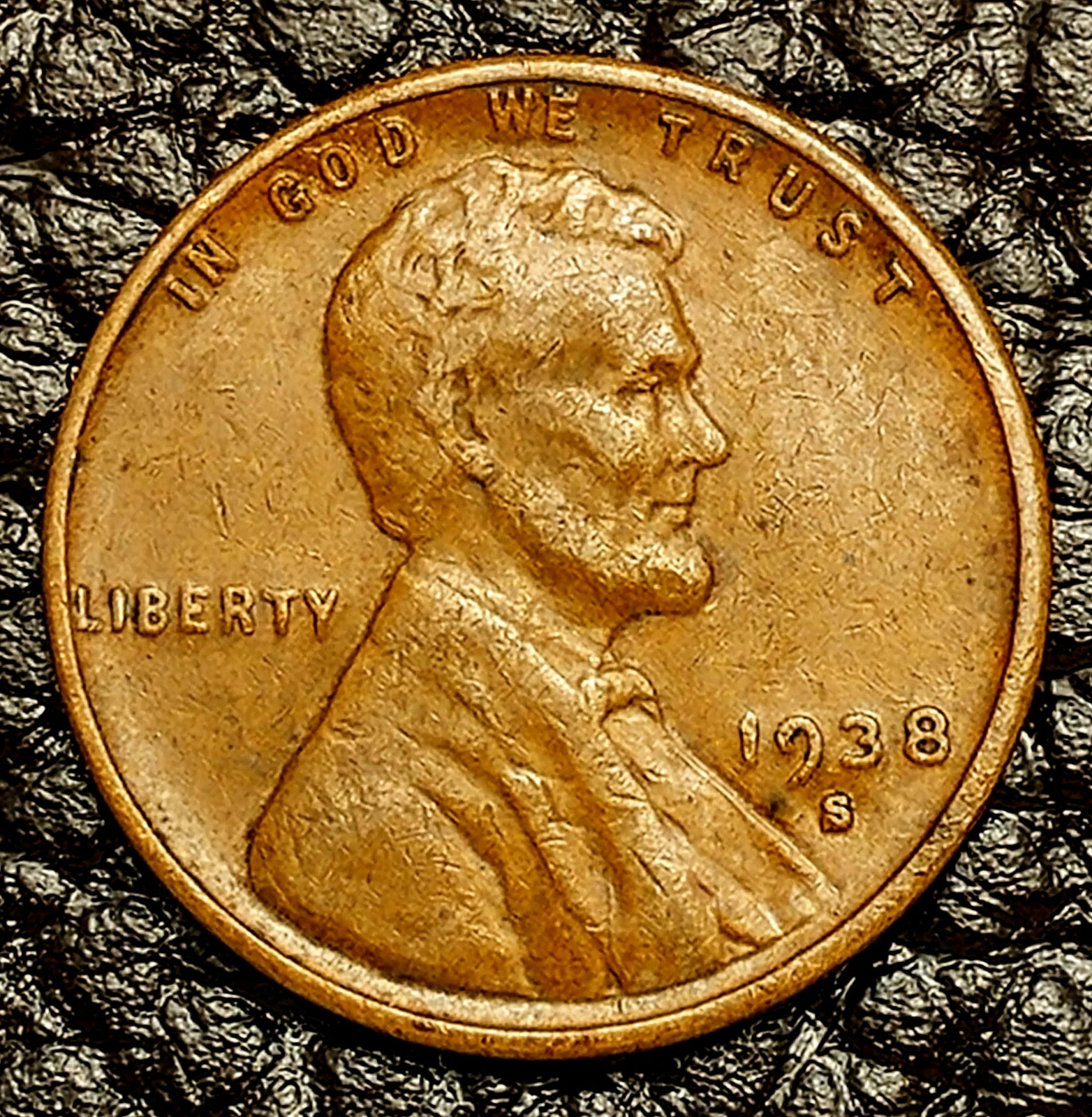 1938-S Lincoln Wheat Cent ~ VERY FINE (VF) Condition ~ COMBINED SHIPPING!