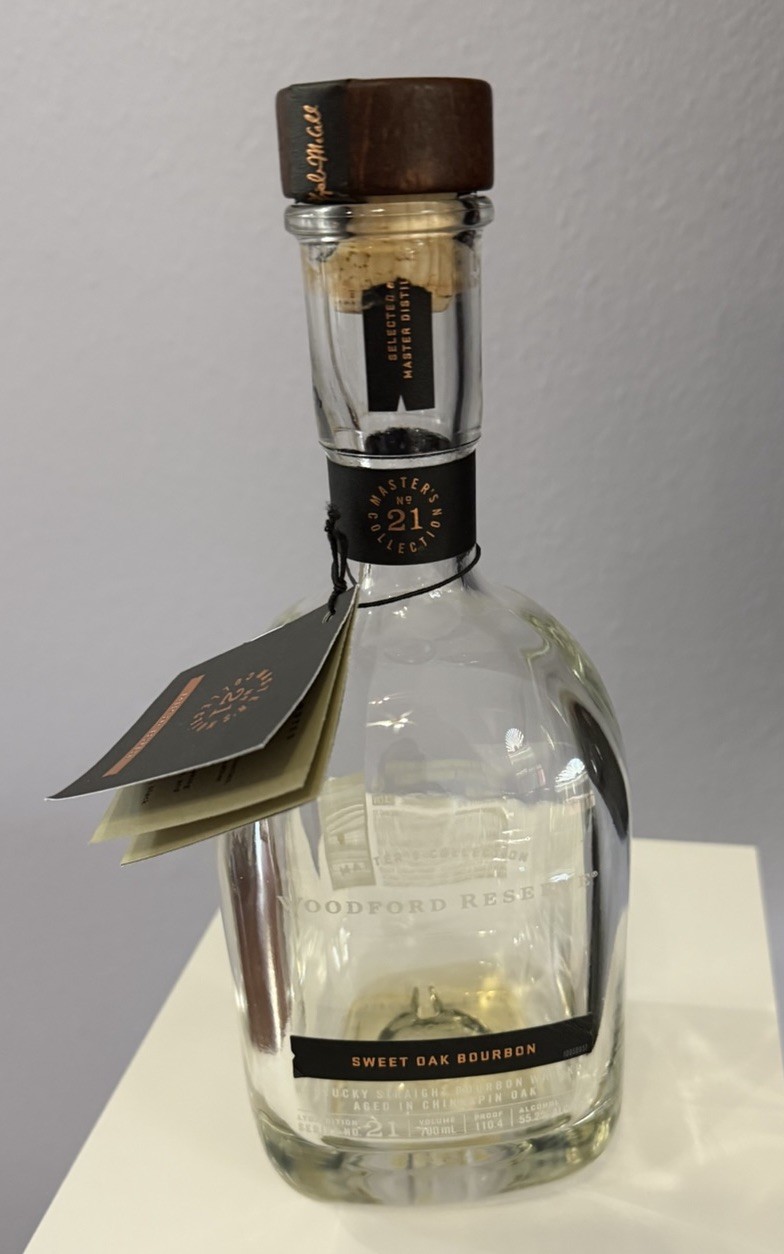 Woodford Reserve Sweet Oak Bourbon empty 700mL bottle