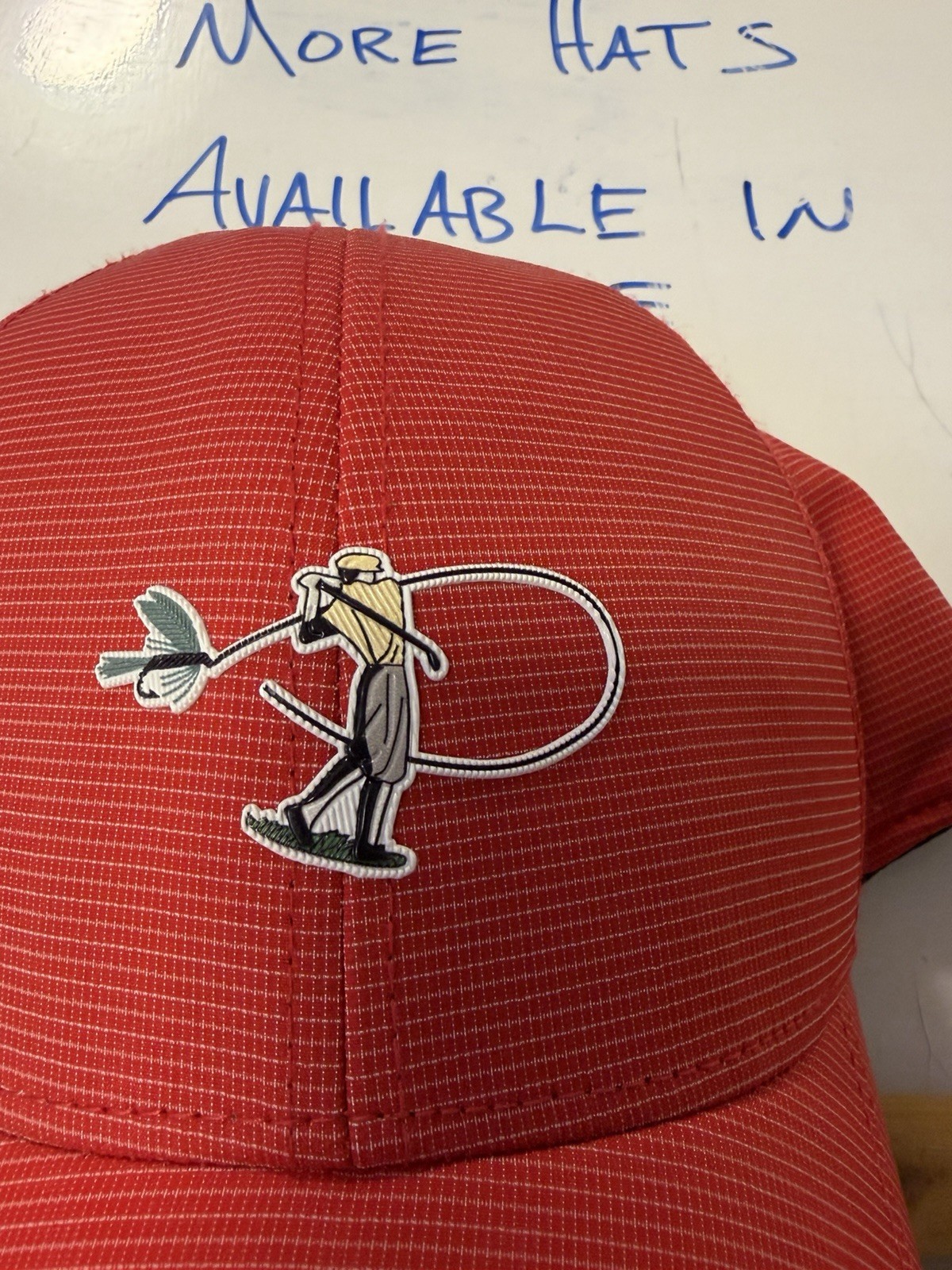 Roaring Fork Aspen CO imperial Small Fitted Red Golf Hat.  NWOT