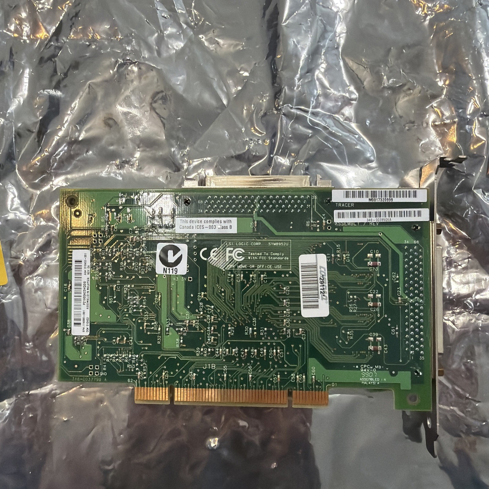 LSI LOGIC SYMBIOS SYM 89520 Interface Controller Card ￼