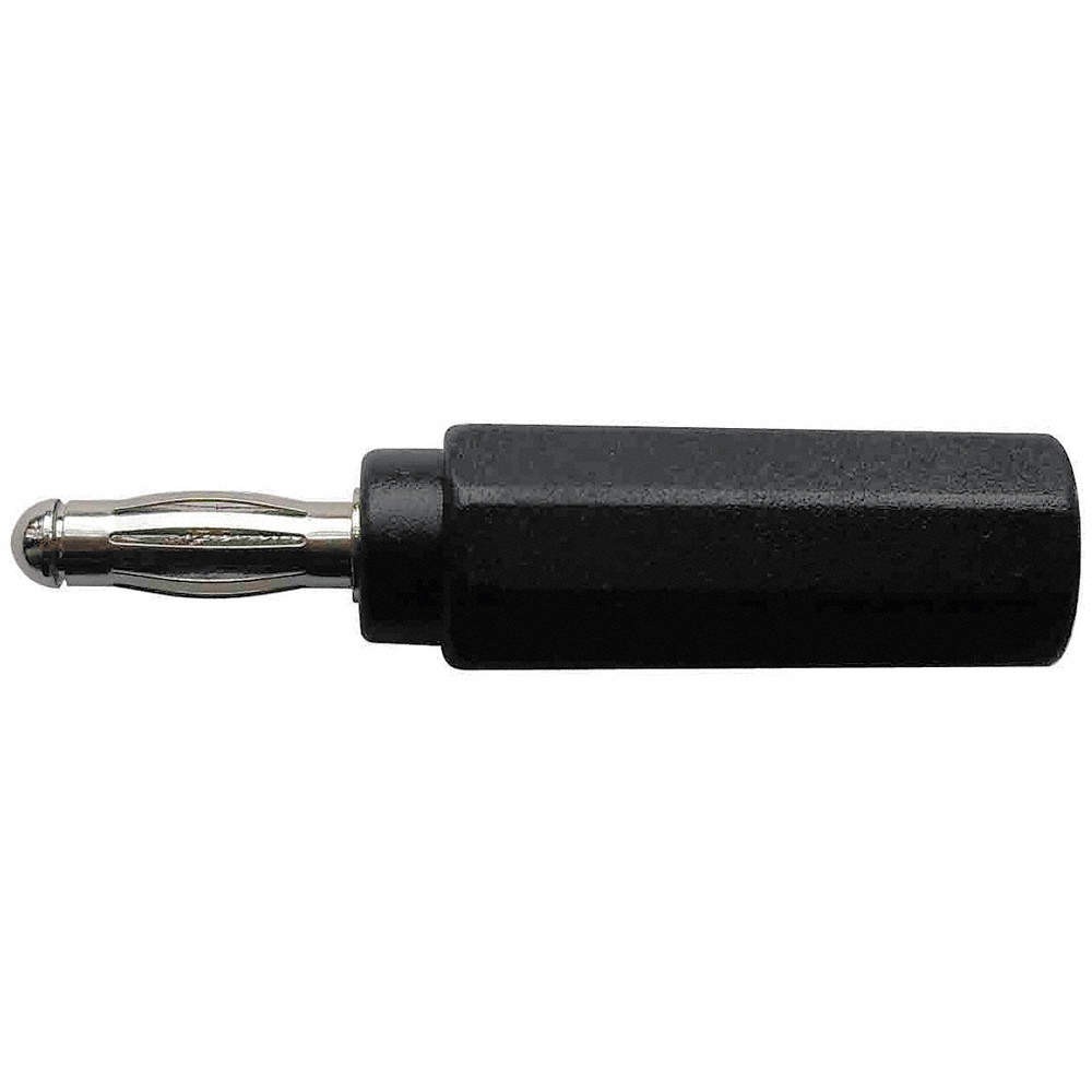 GRAINGER APPROVED 5TWZ0 Banana Jack to Plug Adapter,20A,Black 5TWZ0