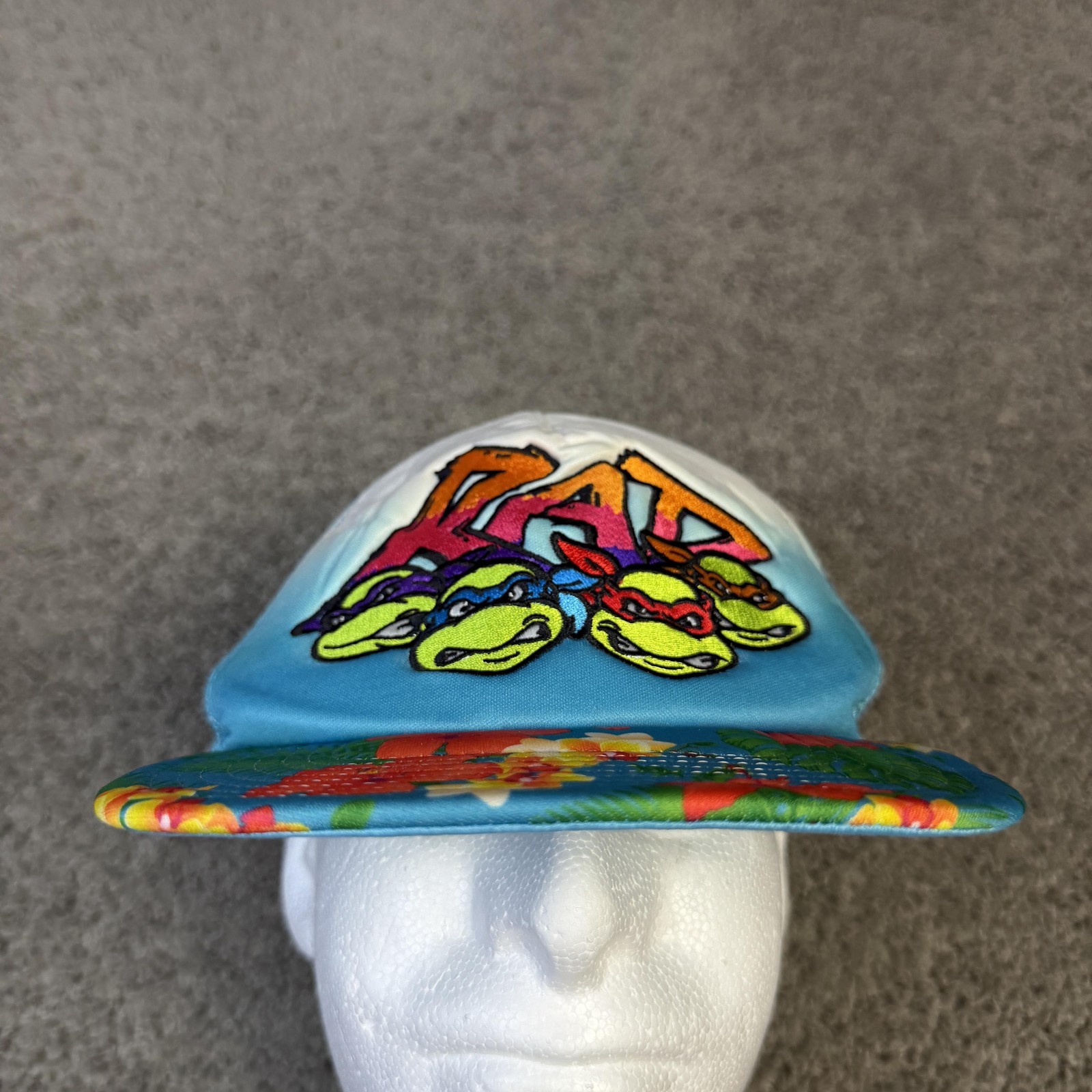 Nickelodeon Hat Cap Trucker Boys Adjustable Blue Teenage Mutant Ninja Turtles