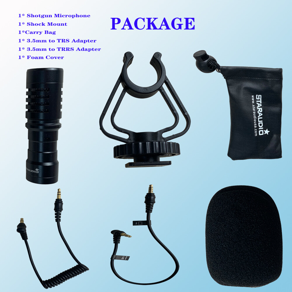Universal Video Microphone Condensor For Nikon Canon DSLR Camera Android Mic US
