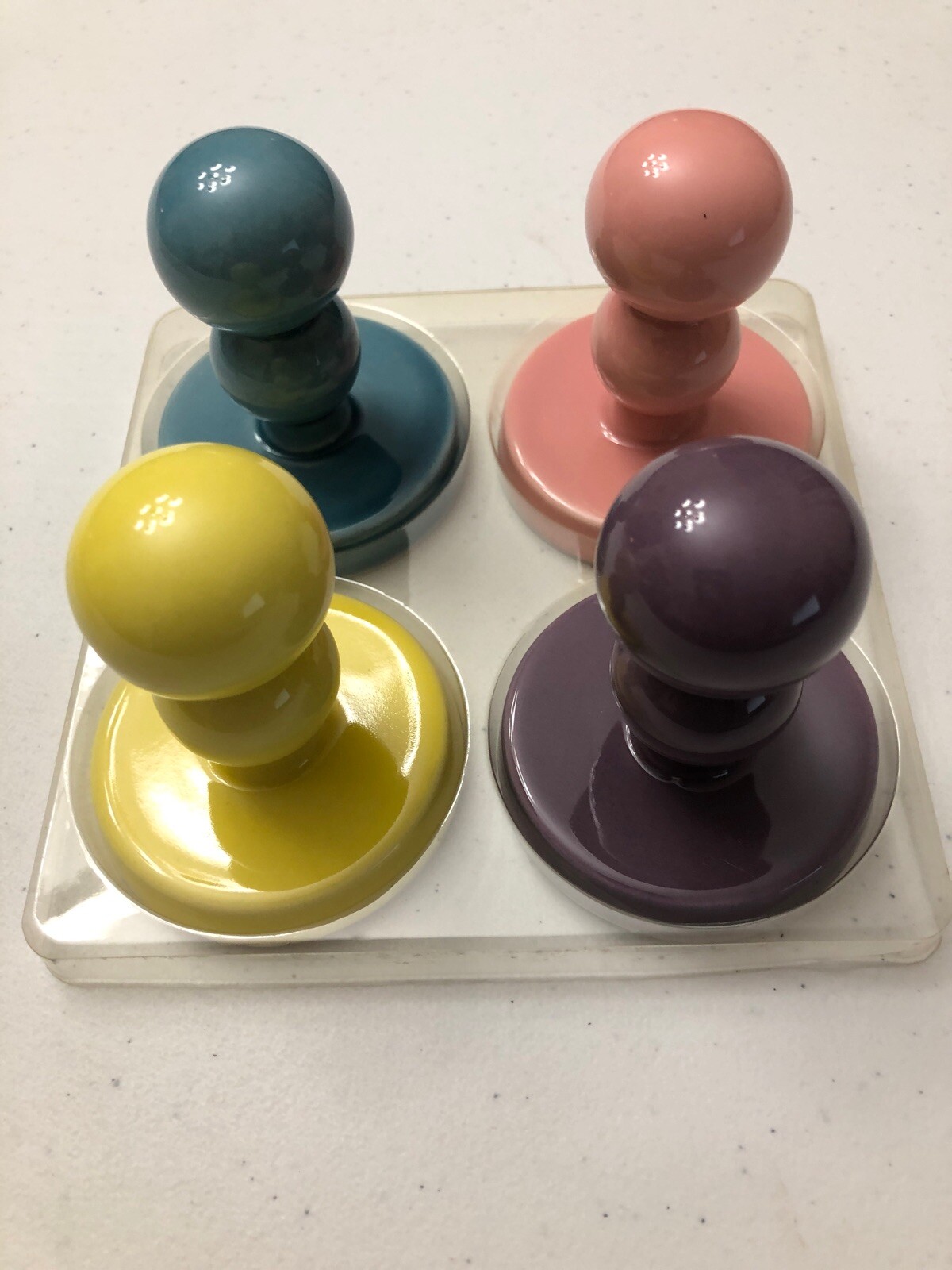 COOKIE STAMPS Pressed Press Holidays Easter Set of 4 Ceramic