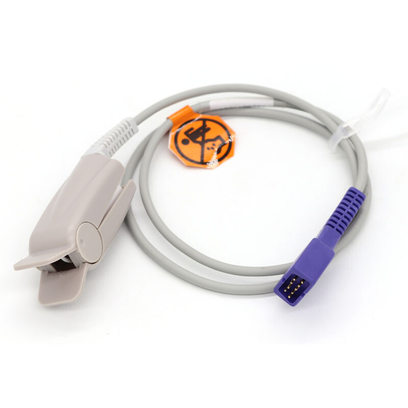 #Compatible For DS-100A Oximax Finger Clip SpO2 Sensor Blood Oxygen Probe DB9